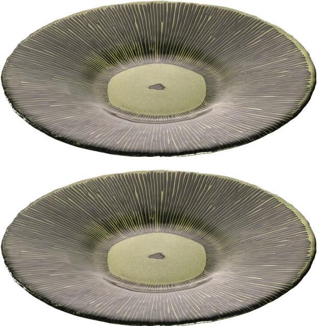 Immagine prodotto Leonardo Piatto Foresta Mushroom 26cm verde (4 x, 26 cm)