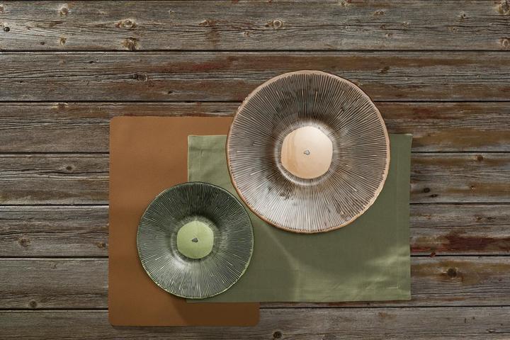 Immagine prodotto Leonardo Piatto Foresta Mushroom 26cm verde (4 x, 26 cm)