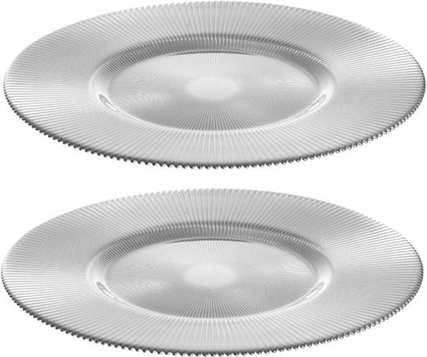 Image du produit Leonardo Assiette Aurore de 2 36cm en argent (2 x, 3.60 cm)
