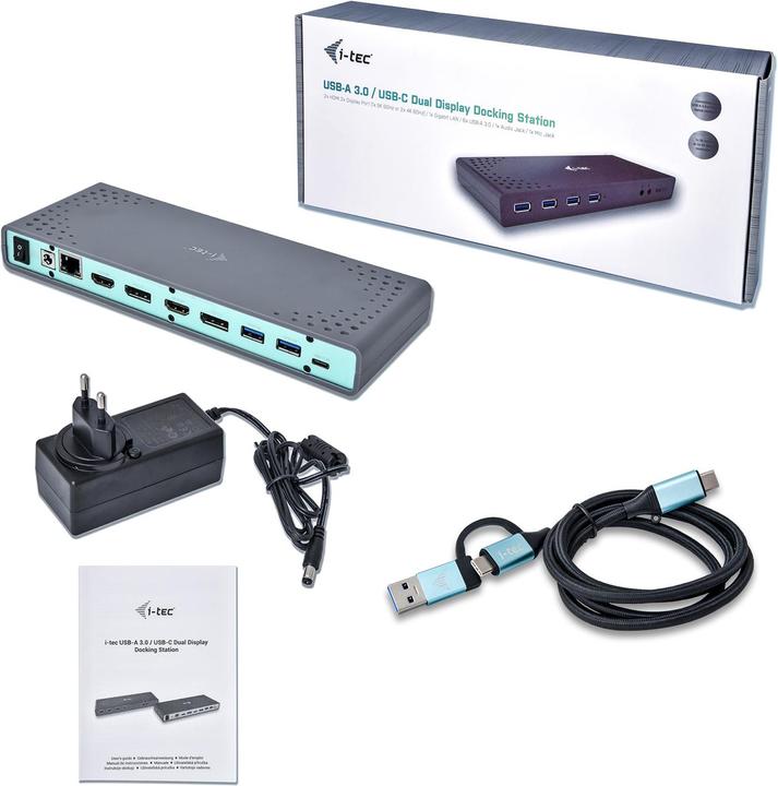 Actual product image i-tec USB 3.0 / USB-C Dual 4K Dock (USB-C, 2 Ports)