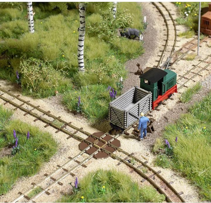Actual product image Busch H0f light railroad track 12340 cross (Track H0)