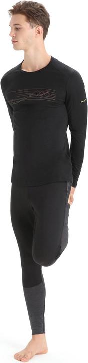 Actual product image Icebreaker 200 Oasis L/S Crewe Ski Stripes (L)