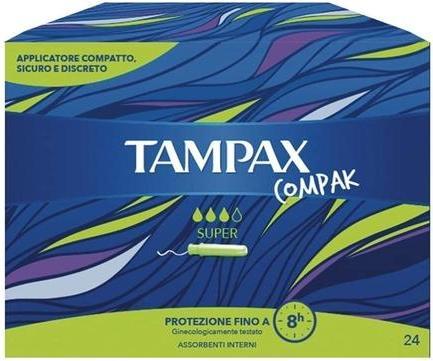 Actual product image Tampax Compak Super Tampons with Applicator 24cm (24 x, S)