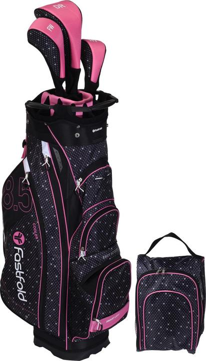 FastFold FF Cartbag LADIES schwarz/lightpink/weiss - bow print