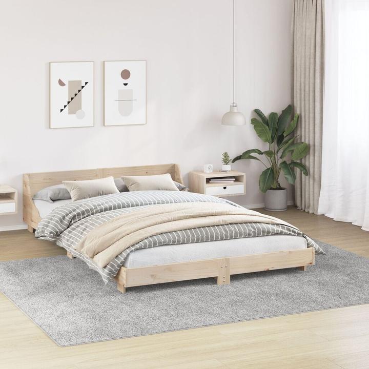 Produktbild VidaXL Shaggy Teppich mit Latexrücken Grau 240x340 cm (240 x 340 cm)