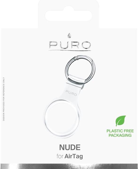 Image du produit Deltaco Puro NUDE Porte-clés Apple Airtag avec étui - Transparent