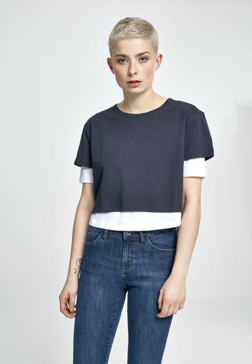 Produktbild Urban Classics Ladies Full Double Layered Tee (XL)