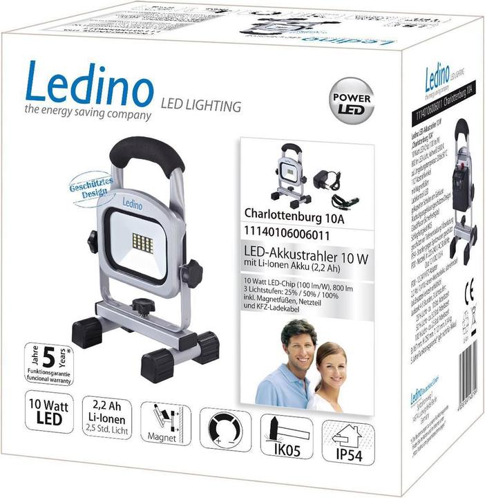 Produktbild Ledino LED-Akkustrahler 10W (800 lm)
