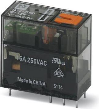 Image du produit Phoenix Contact Relais pour circuit imprimé 120 V/AC 16 A 1 inverseur REL-MR-120AC/21HC/MS 10 pcs.