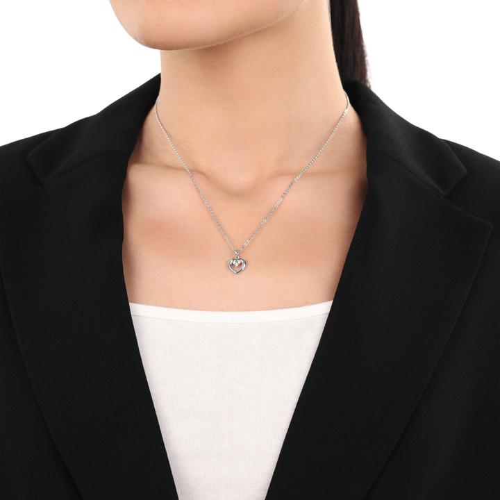 Immagine prodotto Amor Ciondolo Cupido da donna, argento 925, zirconi sintetici. | Cuore (Argento 925)