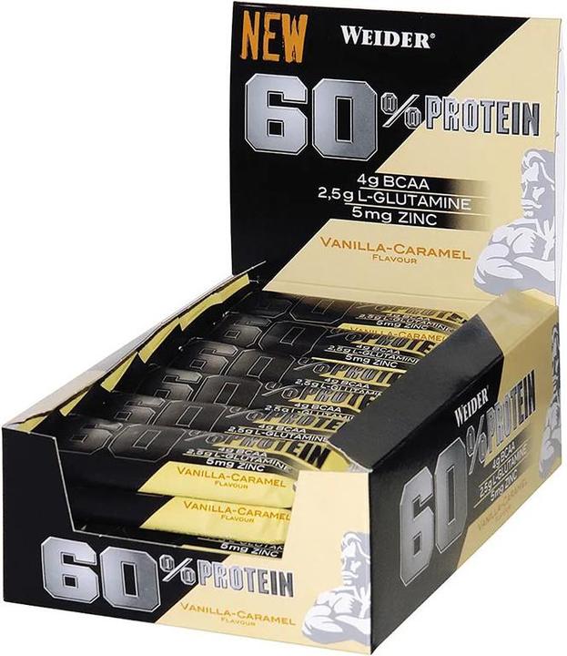 Produktbild Weider 60% Protein Bar (24 x 45g) (Cookies & Cream, 1 Stk., 1080 g)