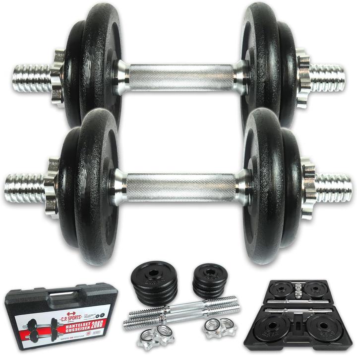 Actual product image C.P.Sports Hantelset 20 kg – im Koffer (1 x 1 kg)