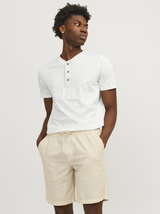 Produktbild Jack & Jones Einfarbig Grandad Kragen T-shirt T-shirt (XL)