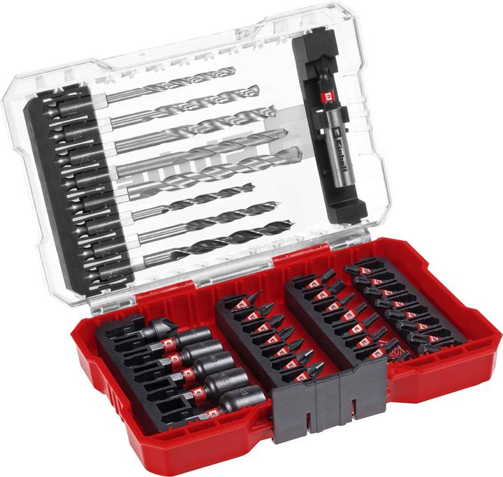 Actual product image Einhell 108759 39-piece drill and bit range (4 mm, 5 mm, 6 mm, 8 mm)