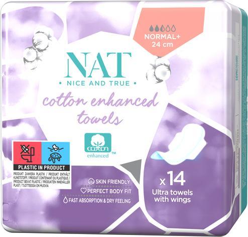 Ontex NAT Ultra Towels Binden (14 x, Slipeinlagen)
