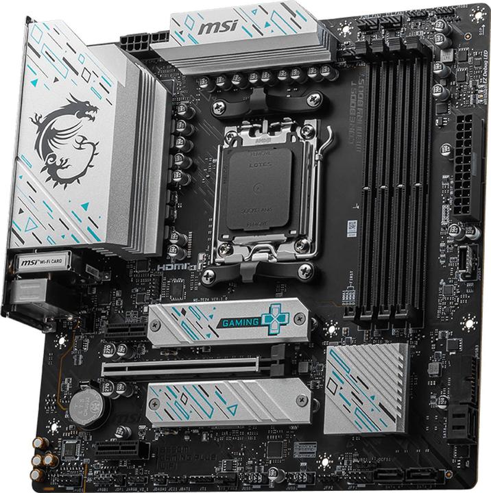 Produktbild MSI B650M GAMING PLUS WIFI (AM5, AMD B650, mATX)