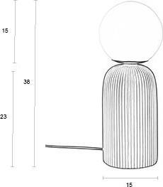 Image du produit Zuiver Lampe De Table Dash S Bleu Royal (E27)