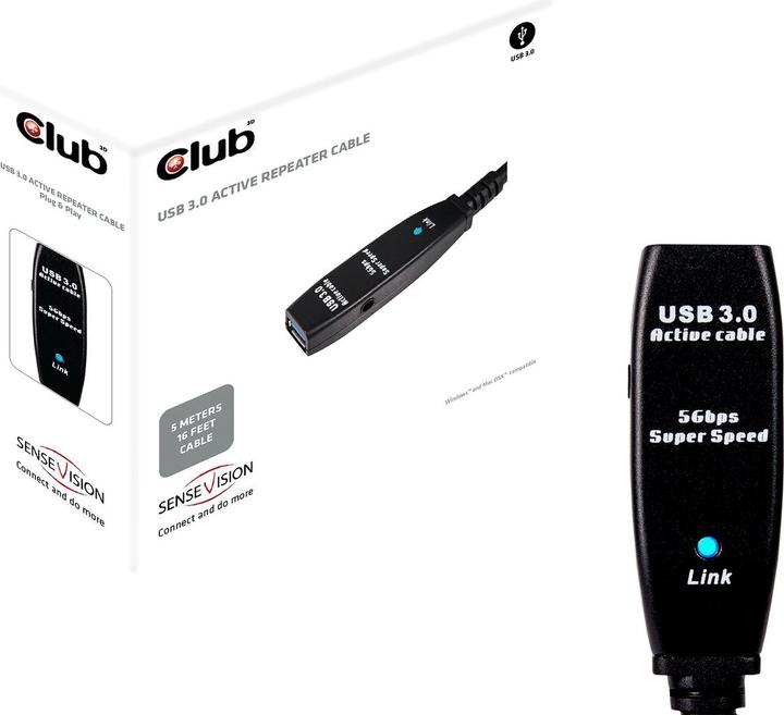 Produktbild Club 3D USB 3.0 (5 m, USB 3.0)