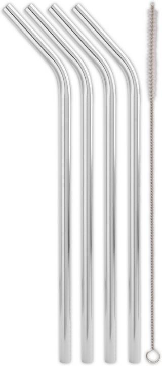 Actual product image Weis Stainless steel drinking straw angled - Set 4 (4 x)