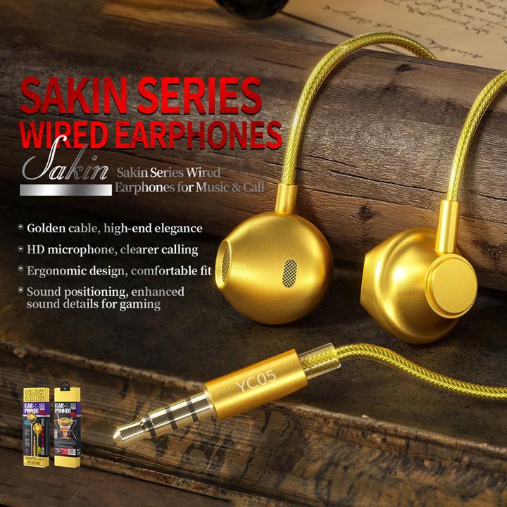 Actual product image Wekome Sakin series wired headphones - 3.5 mm jack plug (Cable)