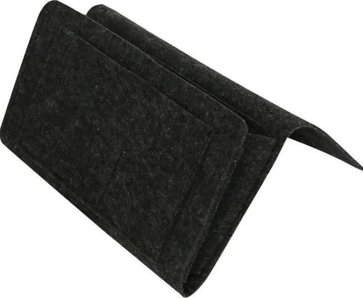 Alopini 1pc Filz Nachttisch Lagerung Tasche Beutel hängen Lagerung Veranstalter Bett Halter Taschen