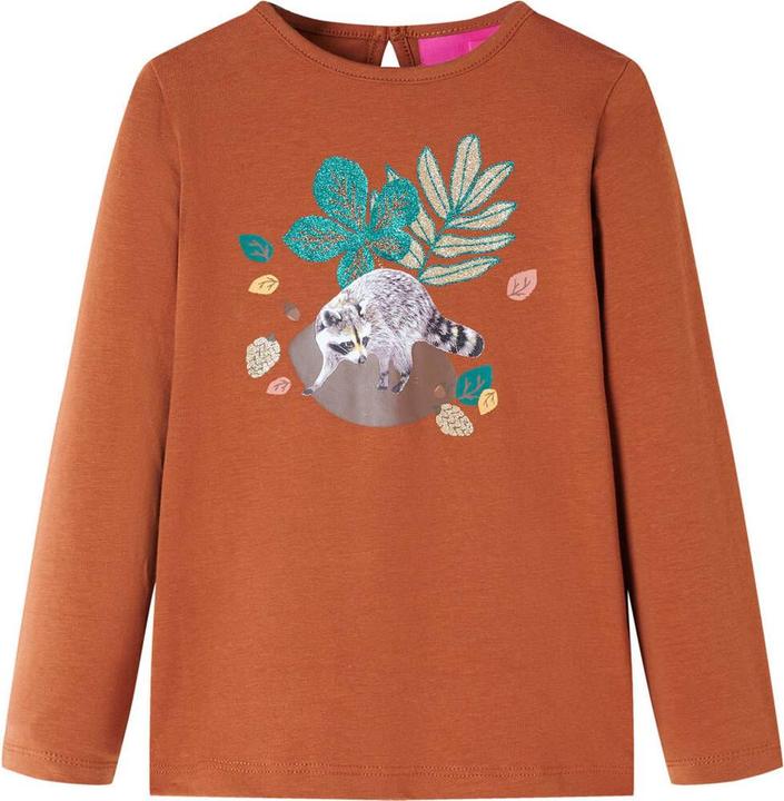 Immagine prodotto VidaXL Camicia da bambino a maniche lunghe Cognac 104,Materiale: 95 % cotone. 5 (104)