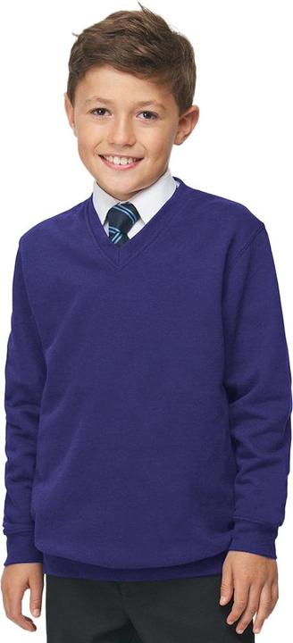 Produktbild Awdis Academy Junior Schul Sweatshirt mit VAusschnitt (2 StückPackung) (128)