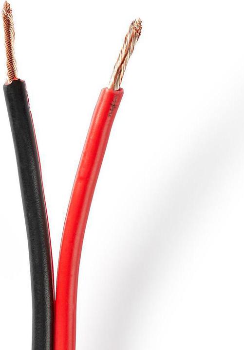 Produktbild Nedis Lautsprecherkabel| 2x 2.50 mm²| Kupfer| 100.0 m| rund| PVC| Red Schwarz| - Verlä (100 m, 2.50 mm²)