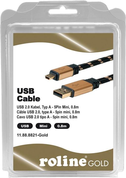 Produktbild Roline Gold USB 2.0 (0.80 m, USB 2.0)
