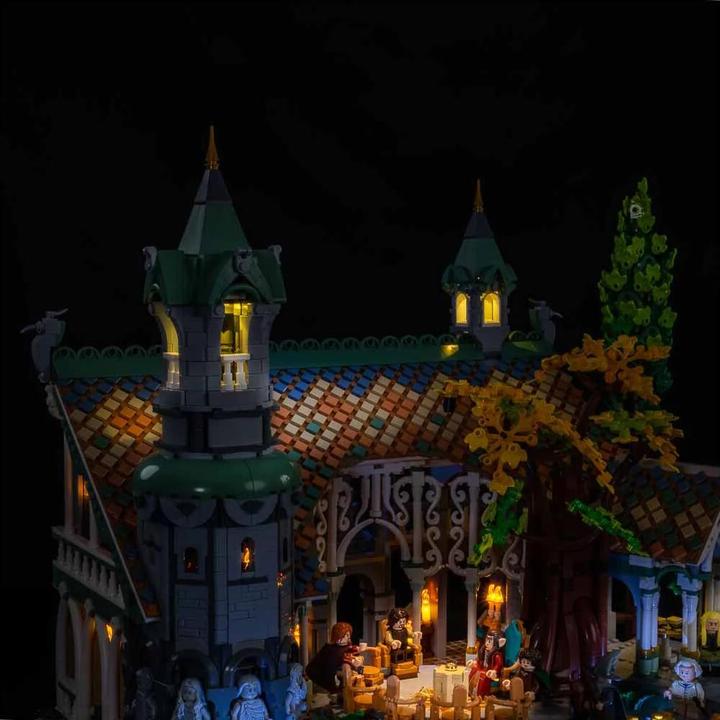 Actual product image Light my bricks LEGO The Lord of the Rings Rivendell #10316 Light Kit