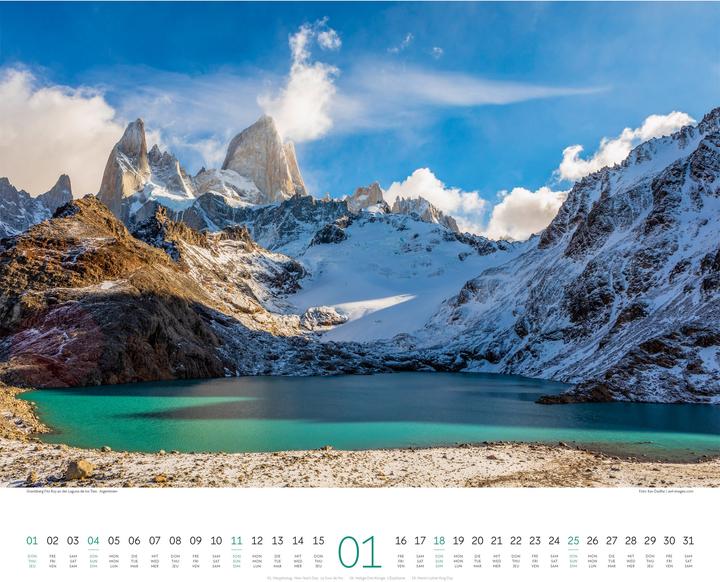 Produktbild Phantastische Landschaften Kalender 2026 (54 x 48 cm, Harter Einband, Deutsch, Französisch, Englisch)