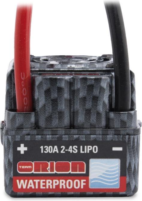 Actual product image Team Orion Vortex R8 Waterproof Brushless ESC (130A/2-4S/Deans)