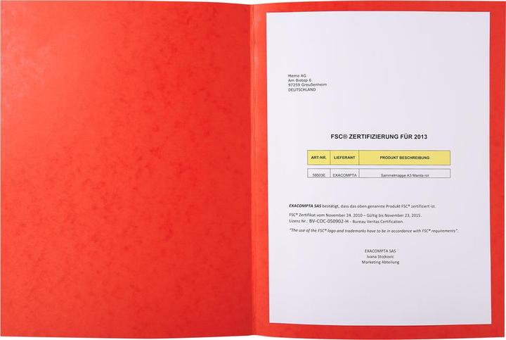 Produktbild Exacompta Sammelmappen - Aktendeckel (A4, 1 x)