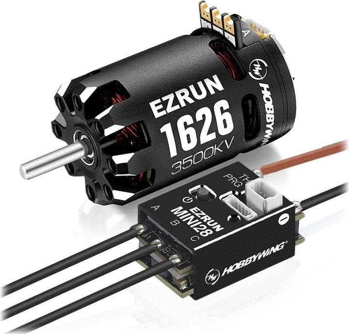 Actual product image Hobbywing Brushless Drive Set Ezrun Mini28 Combo 1626SD 3500kV