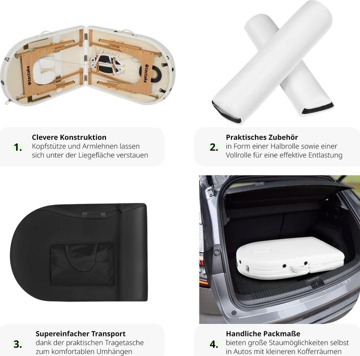 Produktbild tectake Massageliege oval