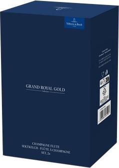 Actual product image Villeroy & Boch Champagne goblet, set of 2 pieces Grand Royal Gold (12 cl, 2 Glasses, Champagne glasses)