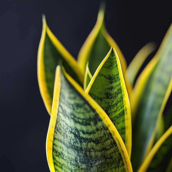 Actual product image Plant in a Box Sansevieria trifasciata 'Futura Superba' - Set of 3 Bow Hemp (35 cm)