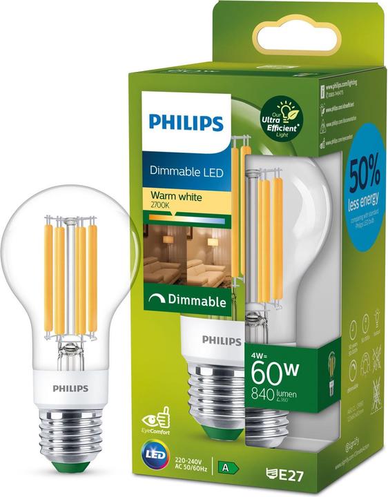 Image du produit Philips Classic (E27, 4 W, 840 lm, 1 x, A)