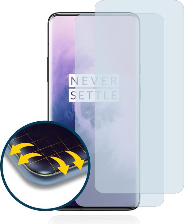 Produktbild BROTECT Full-Cover Displayschutz Matt (2 Stück, OnePlus 7 Pro)