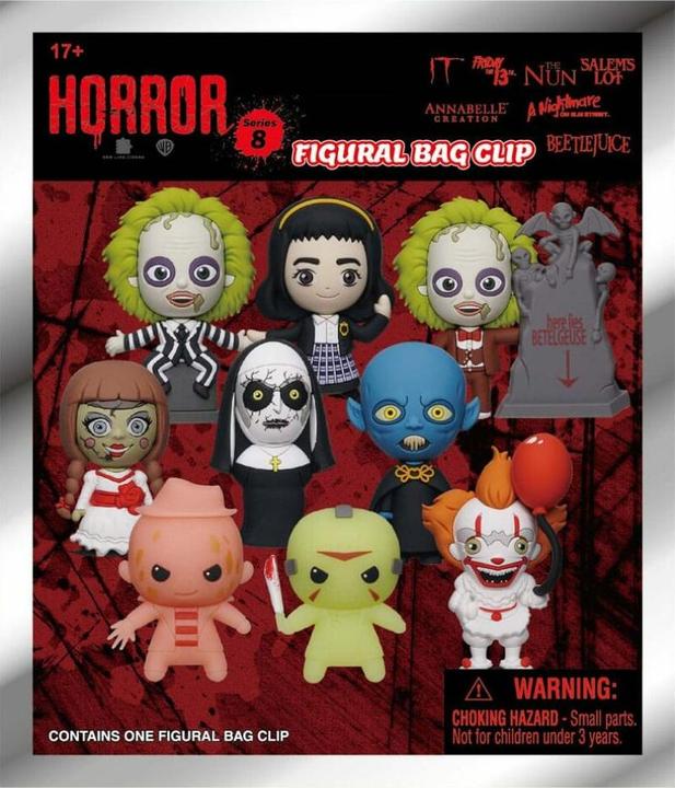 Actual product image Monogram Int. Warner Brothers PVC bag tags Horror Series 8 Display (24)