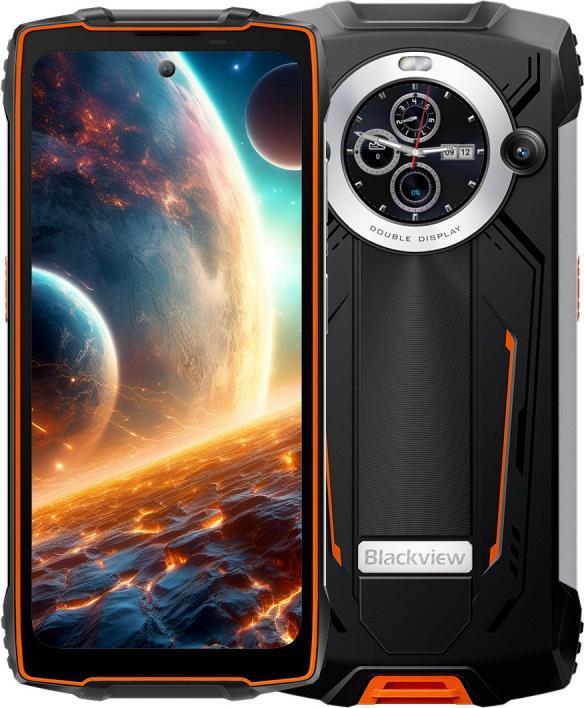Blackview BV8200 (Double Sim - Écran de 6.5" - 256 Go, 12 Go RAM - NFC) Orange (256 GB, Orange, 255.91", Dual SIM, 50 Mpx)