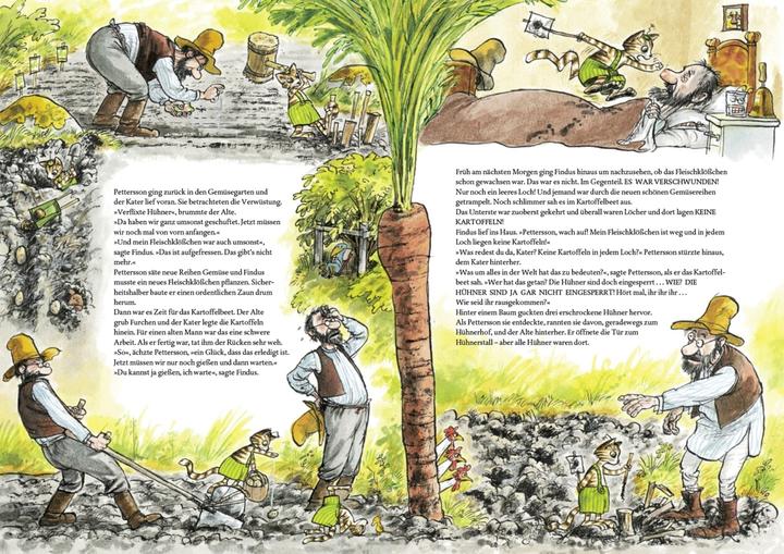 Produktbild Pettersson und Findus. Aufruhr im Gemüsebeet (Deutsch, Sven Nordqvist, 2013)
