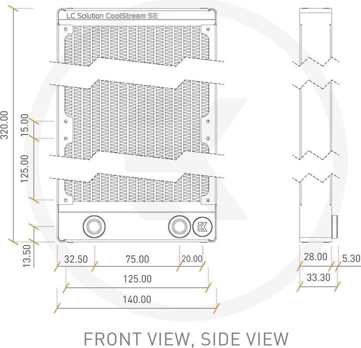 Produktbild EKWB EK-CoolStream SE 280 (140 mm)