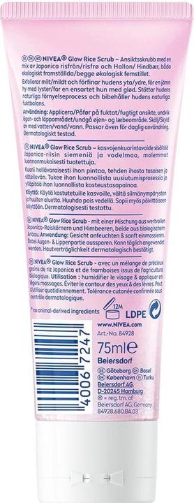 Image du produit NIVEA Rice Scrub Glow (Gommage, 75 ml)