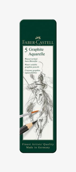 Produktbild Faber-Castell Graphite Aquarelle (3.30 mm, HB, 5 x)