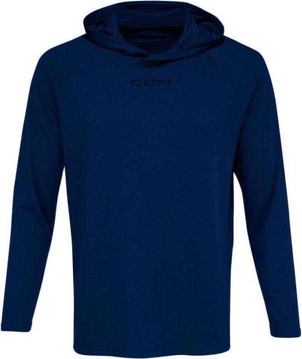 Produktbild CCM Langarm Premium Trainingshoodie (L, Dunkelblau) (L)