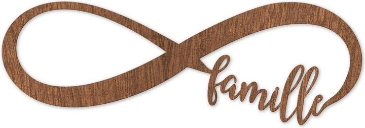 Produktbild Trenddeko Unendlich Infiniment Famille (50 x 17 cm, 20 x 7 cm, 60 x 21 cm, 30 x 10 cm, 40 x 14 cm)