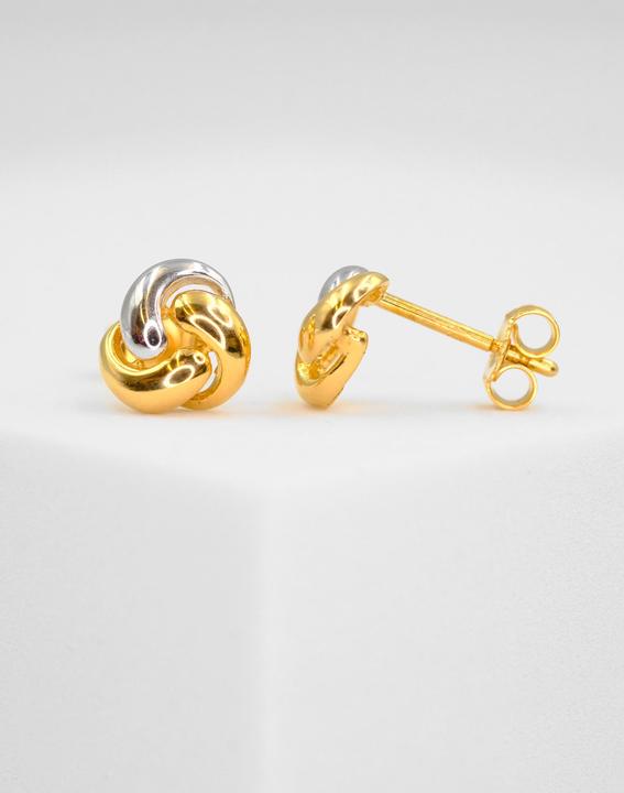 Image du produit Muau Boucles d'oreilles (750, Or jaune 18 K, Or blanc)
