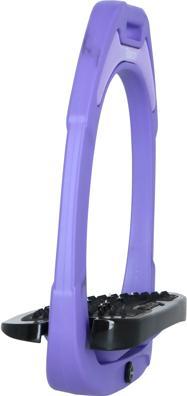 Actual product image Flex-On Ultra-Grip Angled Aluminium Stirrups Grey/Alu/Green