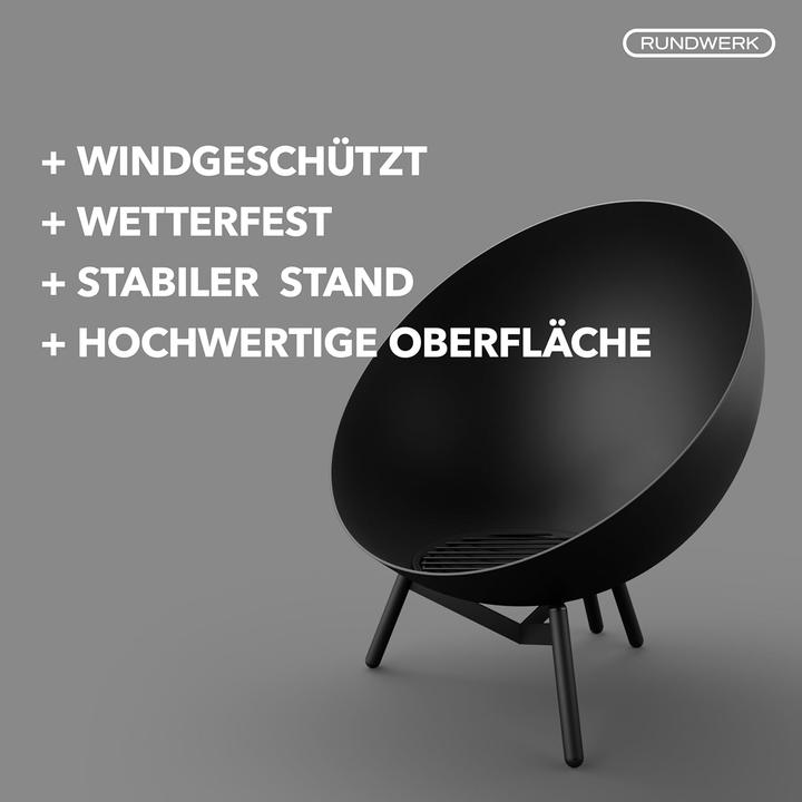 Produktbild Rundwerk Feuerschale für Garten und Terrasse (60cm) (60 cm)